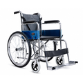 Hero Ecomed Winn 202 S | Manual Wheelchair | Chrome Plated Strong MS Frame | Foldable Wheelchair | Detachable Footrest | Wheelchair For Patients & Elderly | 100 kg Capacity