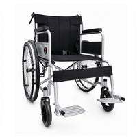 Hero Ecomed Winn 101 S | Manual Wheelchair | Powder Coated Frame | Foldable Backrest | Propelling Ring | Attendant Brake | Easy Portable Wheelchair For Patients & Elderly | 100 kg Capacity