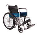 Hero Ecomed Winn 102 S | Manual Wheelchair | Powder Coated Frame | Foldable Backrest | Propelling Ring | Detachable Footrest | Easy Portable Wheelchair For Patients & Elderly | 100 kg Capacity