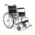 Hero Ecomed - Winn 201 S Manual Foldable Wheelchair | Height-Adjustable Chrome Frame | Propelling Ring | Portable Wheelchair Mobility Chair  for Elderly & Patients | 100 kg Capacity
