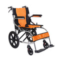 Hero Ecomed Winn 202 L | Lightweight Manual Aluminium Wheelchair | Foldable Frame | Flippable Backrest | Attendant Brake | Easy Portable Wheelchair For Patients & Elderly | 100 kg Capacity