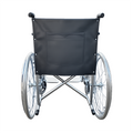 Hero Ecomed Winn 202 S | Manual Wheelchair | Chrome Plated Strong MS Frame | Foldable Wheelchair | Detachable Footrest | Wheelchair For Patients & Elderly | 100 kg Capacity