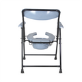 Hero Ecomed ReLive 103 C | Commode Chair | Powder Coated Frame | Foldable | Padded Seat | Height Adjustable | Removable Pot | Commode Chair For Patients & Elderly