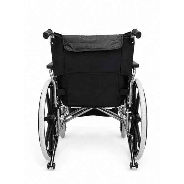 Hero Ecomed - Winn 301 H Manual Wheelchair | Heavy-Duty Foldable Mobility Chair with Antimicrobial & Fire-retardant Upholstery | 120 kg Capacity | Self Use & Attendant Use Wheelchair