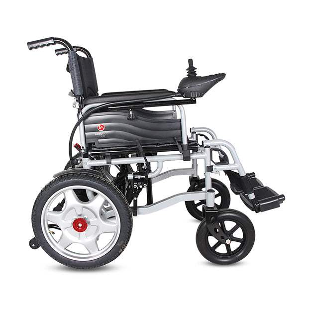Hero Ecomed - E-Winn 201 A | Electric Foldable Wheelchair  |  5-Speed Joystick Control | Motorized Portable Wheelchair for Elderly & Disabled | Capacity 100 kg