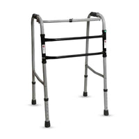 Hero Ecomed - Liberty 101 W | Foldable Walker | Heavy-Duty Double Bar Walking Aid | Anti-Slip Rubber | Mobility Support for Elderly & Injury Recovery | 100 kg Capacity
