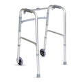 Hero Ecomed - Liberty 204 W | Foldable Walker  | Lightweight Adjustable Aluminum Reciprocal Walking Aid | Anti-Slip Rubber Legs | 100 kg Capacity | Mobility Support for Elderly & Injury Recovery