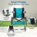Hero Ecomed Winn 203 L | Lightweight Manual Aluminium Wheelchair | Foldable Frame | Flippable Backrest | Propelling Ring | Easy Portable Wheelchair For Patients & Elderly | 100 kg Capacity