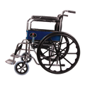 MHL 1002 C-Eva Manual Chrome finish Commode Wheelchair with Mag Wheels and Eva tyres