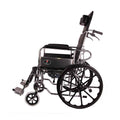 MHL 1006-EVA - Manual Reclining Commode Wheel Chair with Mag wheels and Eva tyres