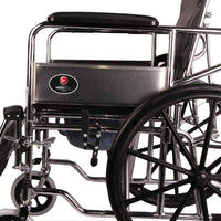 MHL 1006-EVA - Manual Reclining Commode Wheel Chair with Mag wheels and Eva tyres