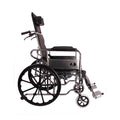 MHL 1006-EVA - Manual Reclining Commode Wheel Chair with Mag wheels and Eva tyres