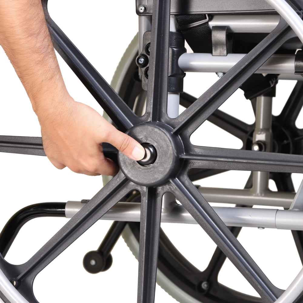 MHL 5000 A - Manual Wheelchair with Detachable Rear Wheels and Adjustable Armrests