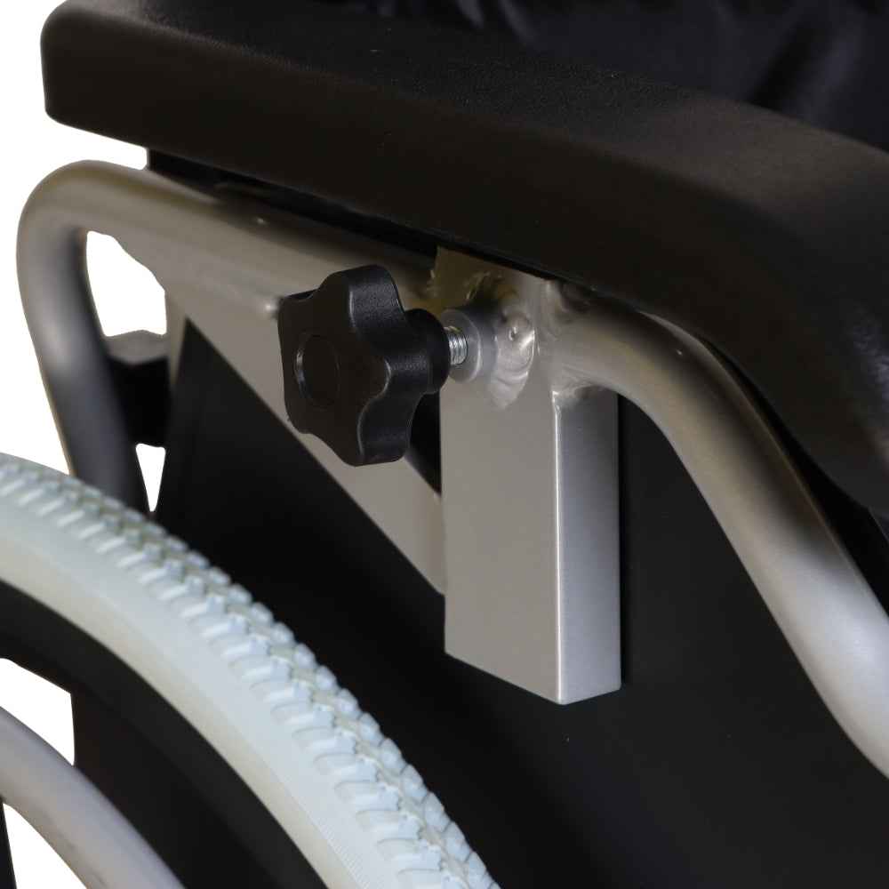 MHL 5000 A - Manual Wheelchair with Detachable Rear Wheels and Adjustable Armrests
