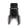 MHL 1006 PU - Manual Reclining Commode Wheel Chair with Mag wheels and PU tyres