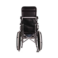 MHL 1006 PU - Manual Reclining Commode Wheel Chair with Mag wheels and PU tyres
